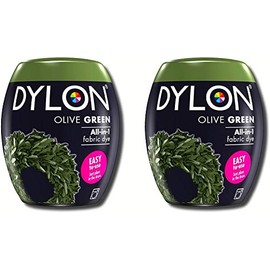Dylon 350g Olive Green Machine Dye Pod 2 Pack, 700g