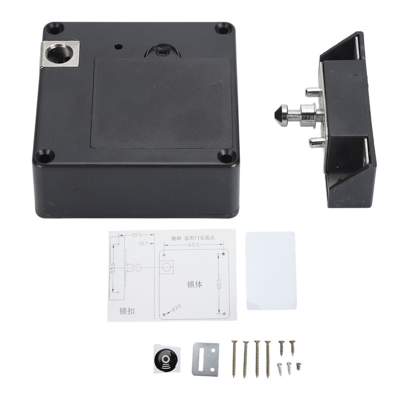 Hidden NFC Lock Electronic Drawer Locks Invisible Cabinet Lock Punch