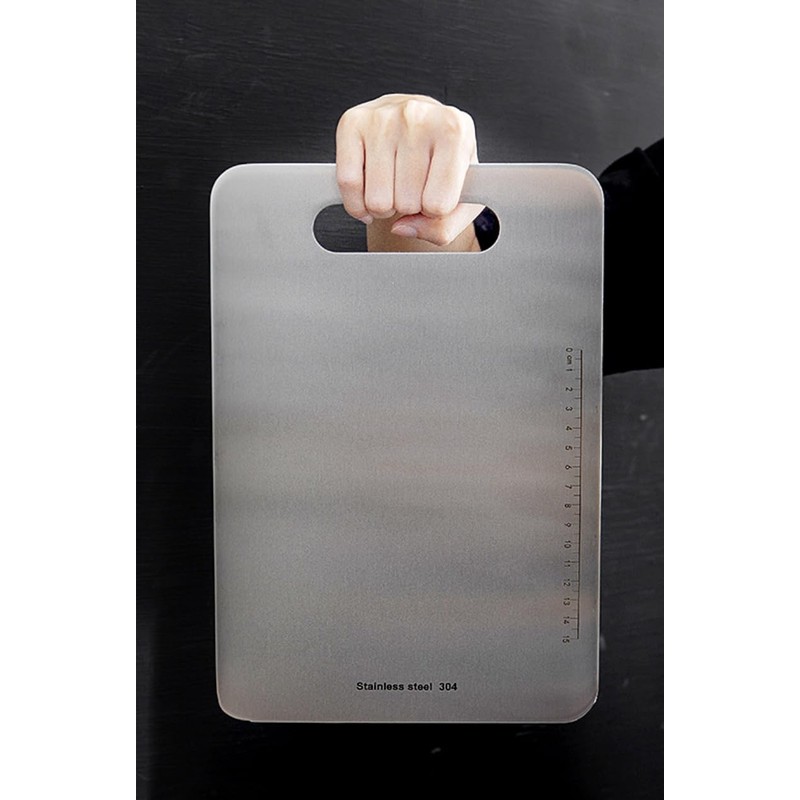 304 Stainless Steel Chopping Board, BPA Free, Antibacterial and Sustainable,