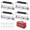Supaway Pack of 4 Spring Folding Handles, 304 Stainless Steel