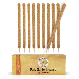 New Age Imports, Inc.® ~ Premium Palo Santo Holy Wood Hand Rolled Incense Sticks from Peru. Great for Meditation, Smudging, Spiritual Cleansing. (10 sticks pack). Burn time 90 mins.