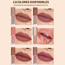 12 Colores Labiales Mate Set De Labiales Pintalabio Regalo