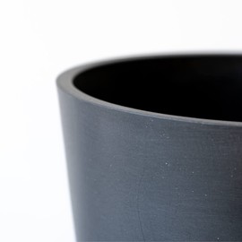 AND PLANTS Pot Cover #4 Mat for Stylish Interior ECOPOTS Amsterdam (Black) Table-M Size