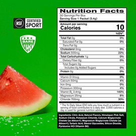 BARE PERFORMANCE NUTRITION BARE PERFORMANCE NUTRITION BPN Electrolytes Go Packs Hydration Drink Mix | Sugar Free Electrolyte Powder | 500mg Sodium per Serving | Naturally Sweetened | Salted Watermelon, 30 Servings