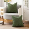 MIULEE Set of 2 Cushion Covers Fringe Chenille Cushion Covers