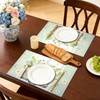 JIABEIUS 6 Pcs Flower Vase Placemats, 12x18 Inch Seasonal Spring