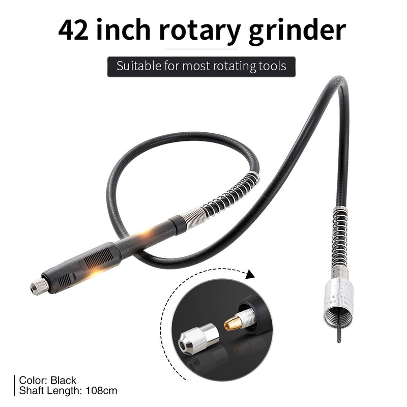 HOHXEN Rotary Grinder Tool Flexible Flex Shaft Fits Dremel Universal
