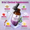 Cortisol Support Liquid Drop w/ Magnesium Ashwagandha -Balanced Adrenal Function