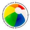 12" Rainbow Colored Party Pack Inflatable Beach Balls - Beach