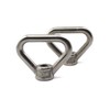 2pcs M20 304 Stainless Steel Triangular Eye Nuts High Strength