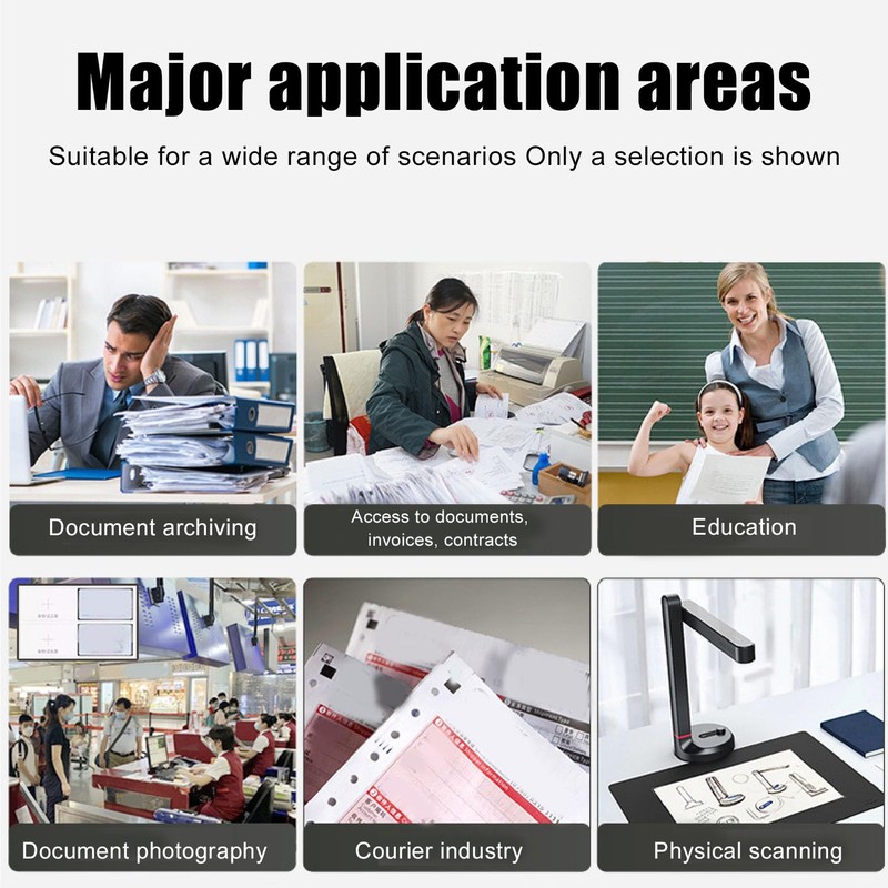 4K 16MP Ultra High Definition USB Document Camera, Adjustable Angle