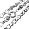 Necklace Real 925 Sterling Silver Filled Solid Belcher Rolo Boltring