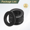 sourcing map 10 Pcs M12 Black Flat Washers, 24mm Outer