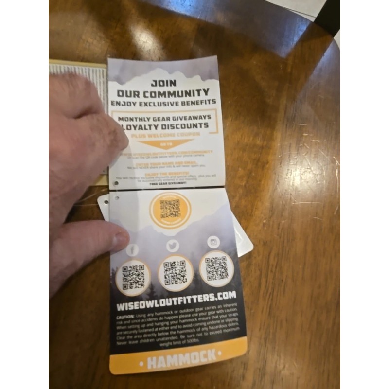 Wise Owl Outfitters Camping Hammock w/Tree Straps, Large - Burgundy/NavyB