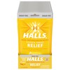 HALLS Relief Honey Lemon Sugar Free Cough Drops, 12 Bags
