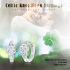 PARYFO Celtic Knot Earrings Sterling Silver Small Heart Hoop Earrings