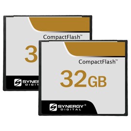 Synergy Digital 32GB Compact Flash Memory Cards, Compatible with Vivitar ViviCam 3500 Digital Camera - 50MB/s - Pack of 2