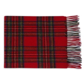 PASQUALE CUTARELLI Men’s Women’s Wool Royal Stewart Tartan Scarf Red