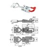 JUNKER Turnbuckle M8 (Holding Force 600 kg, Lockable) Stainless Steel