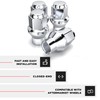 White Knight 7802-4 Chrome 7/16"-20 ET Bulge Lug Nut, 4