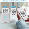 JADENS Mini Sticker Printer-2 Inch Bluetooth Thermal Pocket Printer,Inkless Portable