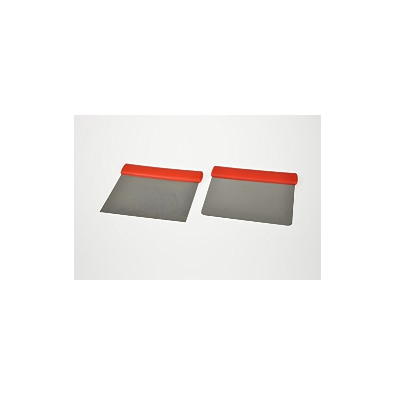 12 x 11 cm Stainless Steel Rounded Dough Scraper