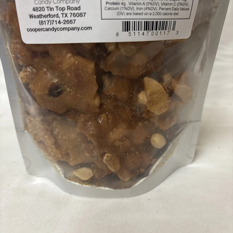 Homemade Peanut Brittle Made In Texas 8oz.