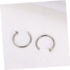 COLLBATH 8mm Titanium Steel Nose Hoop C-shaped Nose Comfortable and