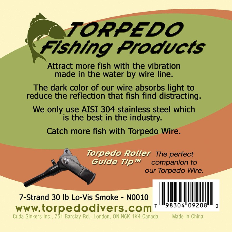 Torpedo Trolling Wire 7-Strand 1000ft