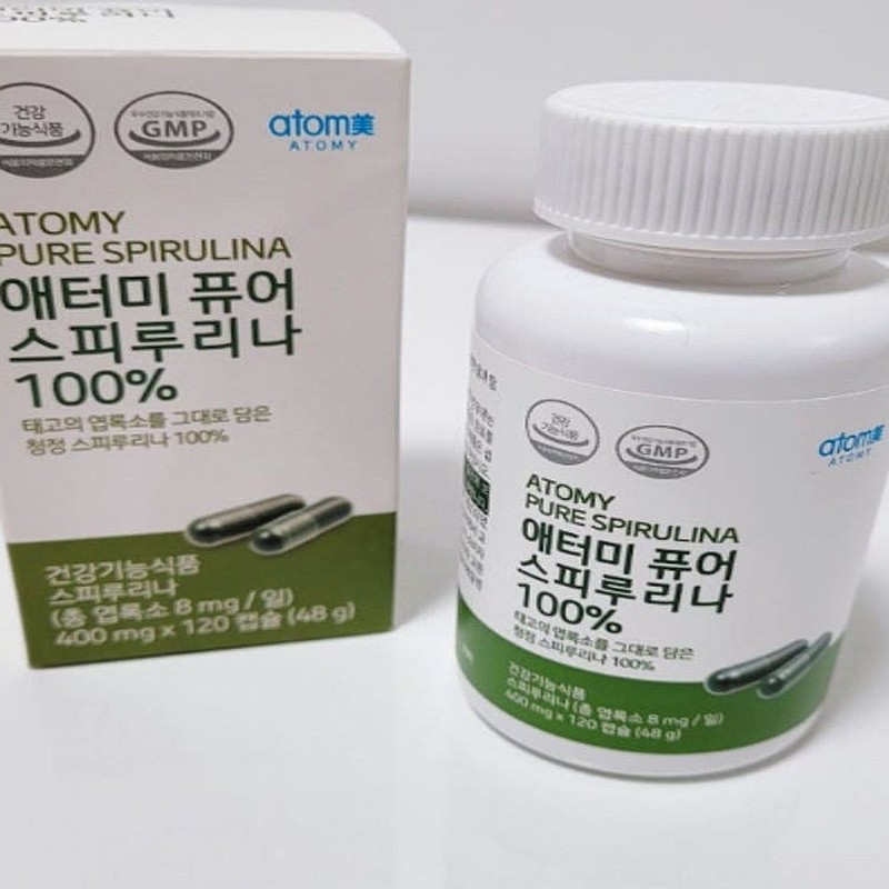 Atomy Pure Spirulina 120 Capsules (40-day supply) Latest Product /