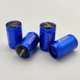 nismo Nissan Air Valve Cap X-Trail Serena Elgrand Bluebird Tiana Kicks Diz Note Aura Aria Lukes Leaf NV100 Clipper NV350 Caravan Tire Wheel Rim Dress Up Cool (Blue)