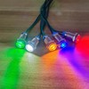 Gebildet 5pcs 10mm 3V-4.5V-5V-6V-7.5V-9VDC LED Metal Indicator Light Waterproof Signal
