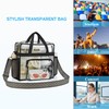 Bagenius Clear Tote Bag, 12x5.5x12 Inches Travel Tote Bag Stadium