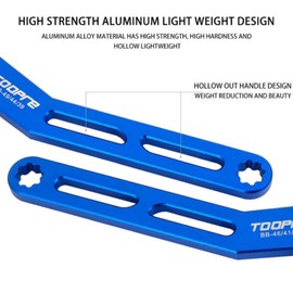 6-in-1 Center Shaft Wrench Professional Bottom Bracket Multi-Tool - Universal Bicycle Service Kit for ISO/JIS Standard Systems