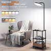 LED Floor Lamp with Table, 25W/3000LM Super Bright Floor Lamp
