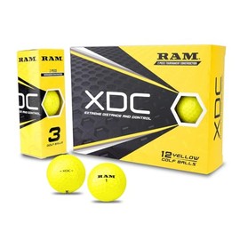 Ram Golf XDC Extreme Distance and Control Golf Balls, Yellow, 36 Pack