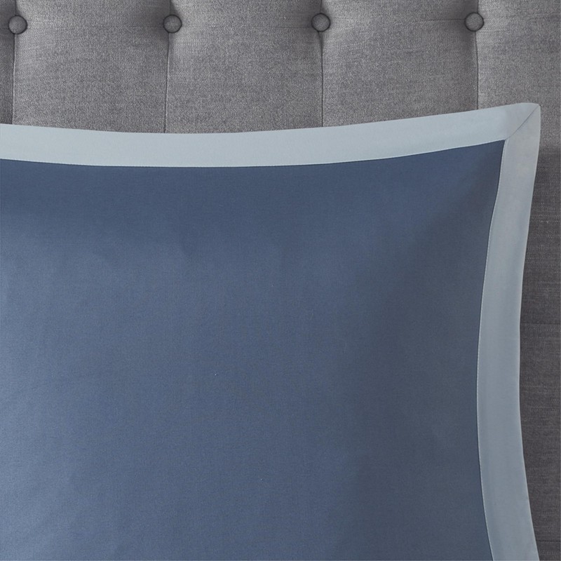 Ergode 8 Piece Comforter Set - Diamond Quilted Design, Blue