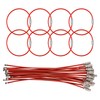 25 Pack Wire Keychain Cable,5.9 Inches Nylon Coated Stainless Steel