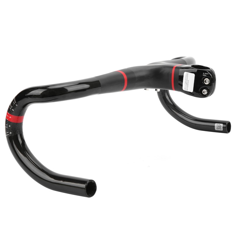 Spomann 420x100mm Carbon Fiber Road Integrated Bicycle Handlebar with Stem
