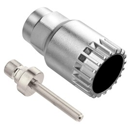 TBoonor Bicycle Bottom Bracket Remover, Tool Crank Puller Remover, 24 mm Universal 20 Teeth Anti-Slip Tool, Bottom Bracket Wrench for Shimano/VP/FSA/LP Bottom Bracket