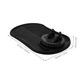 Zerodeko Non Slip Dashboard Organizer Mat for Cars Skid Tray Holder for Phones Keys Sunglasses Viewing Car Interior Accessory