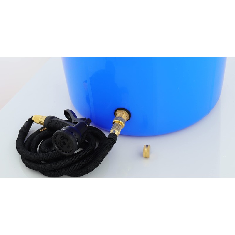 Ceaeso Brass Male Garden Hose Bulkhead Fitting With Plug, 1/2"