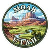 Moab Utah Sticker 4 Inch Red Rock Adventure Travel Souvenir