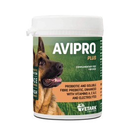 Vetark Avipro Plus | Prebiotic and Probiotic Supplement For Dogs | Supports Digestive Health and Stress | Easy to administer | 300g