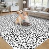 USTIDE Modern Leopard Print Area Rug 6'x9' Machine Washable Animal