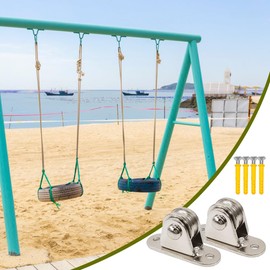 Wzhtuzi Pack of 4 Pulleys for Ropes, Vertical Stainless Steel Cable Pulleys, Pulley with 8 Expansion Screws for Washing Line, Pulley System, Industrial Machines, Roller Gates