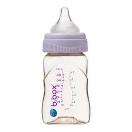 b.box PPSU Breastfed Baby Bottle, Peony, 180 ml Capacity