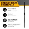 Fancyall Carbon Fiber GPS Pole, 6.6FT Surveying Prism Pole, 2