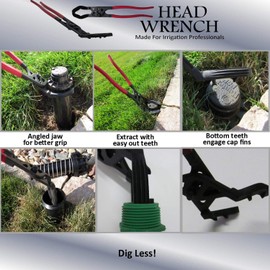 Keyfit Tools Sprinkler Head Wrench The Fastest Most Versatile Way Remove Replace Adjustment Heads With No Digging Mess Works On All Brands of Spray Rotor Jar Top Valves