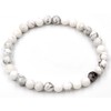 Taddart Minerals White Grey Bracelet Made from Natural Gemstone Magnesite